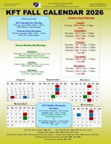 KFT Fall Calendar 2026